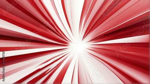 Red technology abstract motion background with burst rays speed light effect from Generative AI