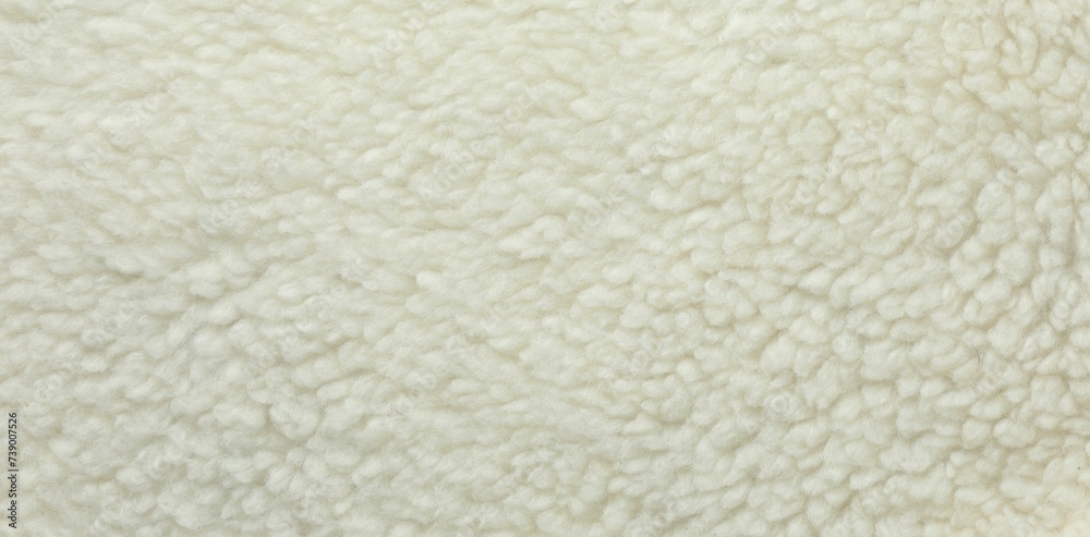 Texture of white fleece fabric as background, top view Texture of white fleece fabric as background, top view