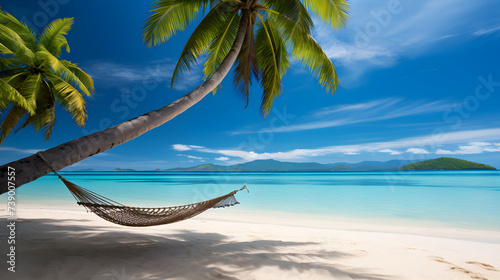 Idyllic Tropical Beach: A Harmonious Blend of Sun, Sand and Serenity