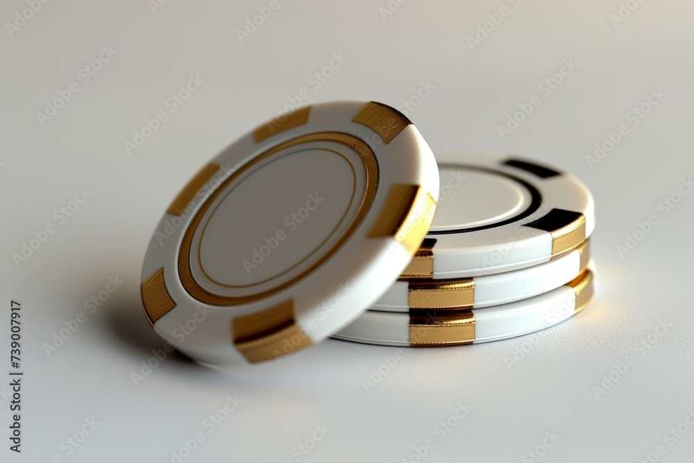 Casino chips. Background with selective focus and copy space Casino chips. Background with selective focus and copy space