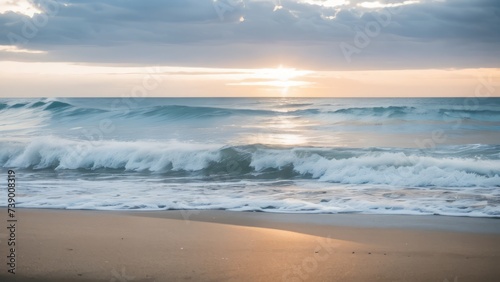 Photos of waves rolling at a regular tempo can have a calming effect and evoke a sense of peace.