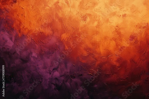 Lush abstract texture in dark orange and brown tones with a touch of purple Creating a warm and inviting gradient effect.
