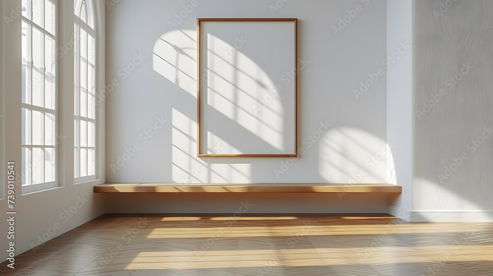 Empty Frame on Living Rooms Wall
