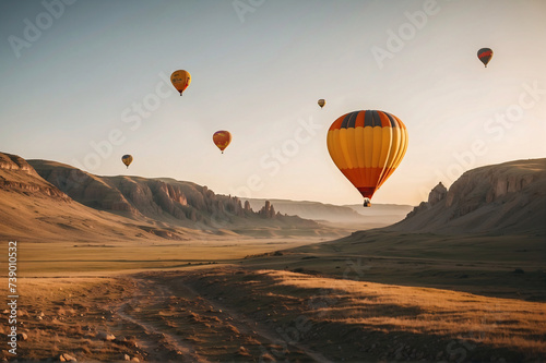 Aerial Odyssey. Spectacular Sunrise Balloon Journey over Cappadocia