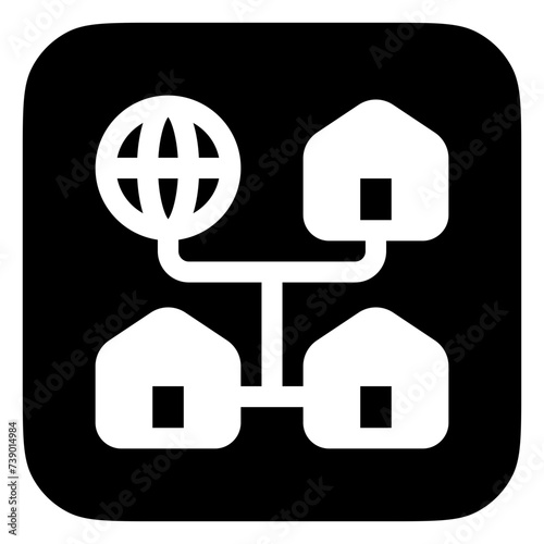 Editable local, home, network, LAN, connection vector icon. Remote work, job, profession, freelance. Part of a big icon set family. Perfect for web and app interfaces, presentations, infographics, etc