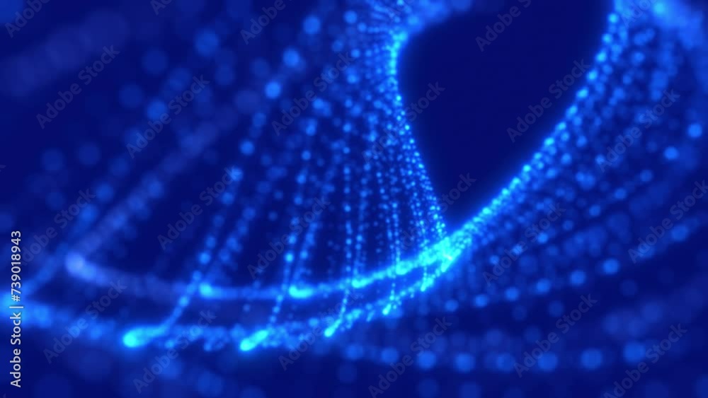 Abstract particles in slow motion Abstract particles in slow motion