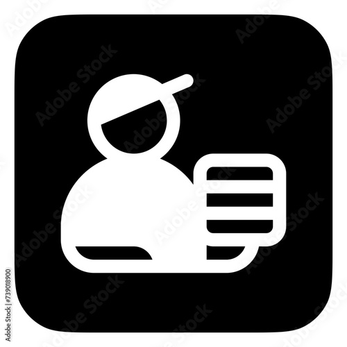 Editable delivery courier vector icon. Part of a big icon set family. Perfect for web and app interfaces, presentations, infographics, etc