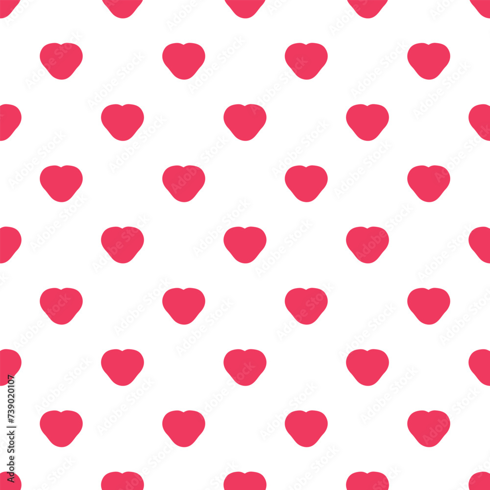 Love pattern design. Valentine decorative background in flat style. Repeat and seamless vector