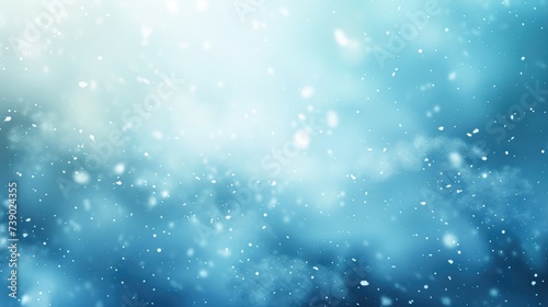 Blurred winter background. Natural abstract snow with shallow depth of field