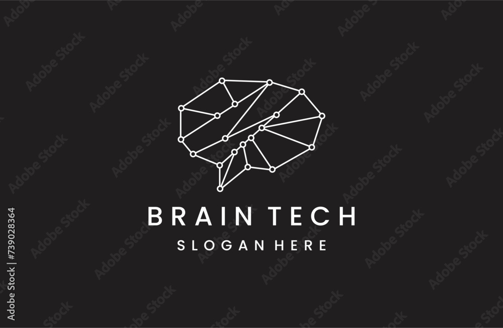 brain tech logo icon design vector brain tech logo icon design vector
