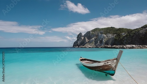 Paradise beach with turquoise water  © PixelGen
