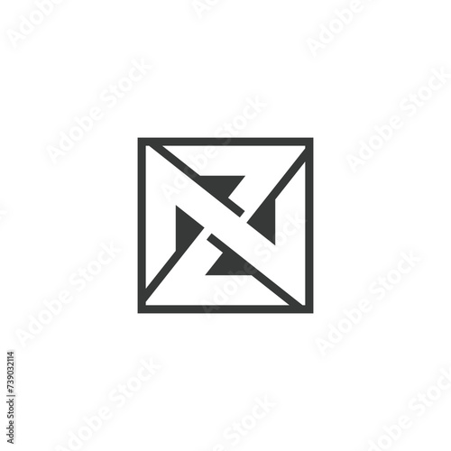 NZ or ZN logo and icon design