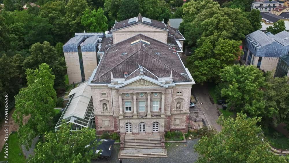 Aerial drone view of Deutsches Theater Göttingen , Germany Aerial drone view of Deutsches Theater Göttingen , Germany