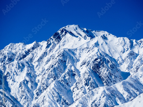冬の五竜岳 北アルプス