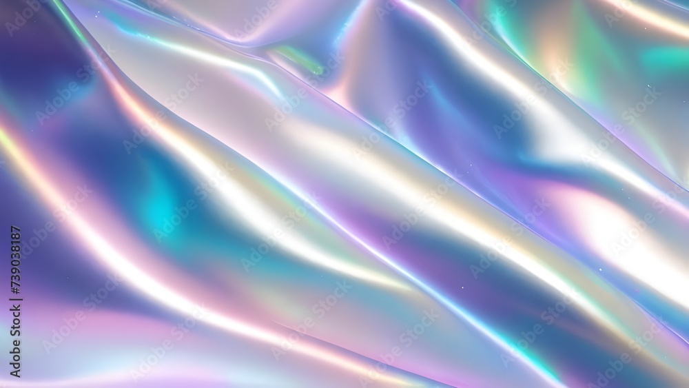 custom made wallpaper toronto digitalHolographic Iridescent fabric background. Shiny mother of pearl fabric, bright multi-colored fabric