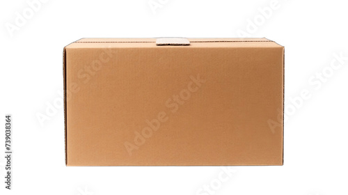 A cardboard box is shown in a dark room. © msroster