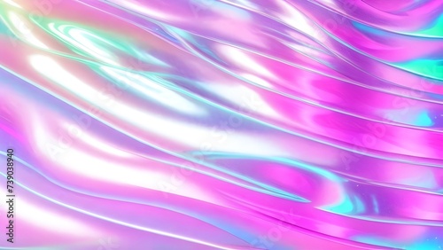 Wallpaper Mural Holographic neon background ,Colorful psychedelic abstract. Pastel color waves for background Torontodigital.ca