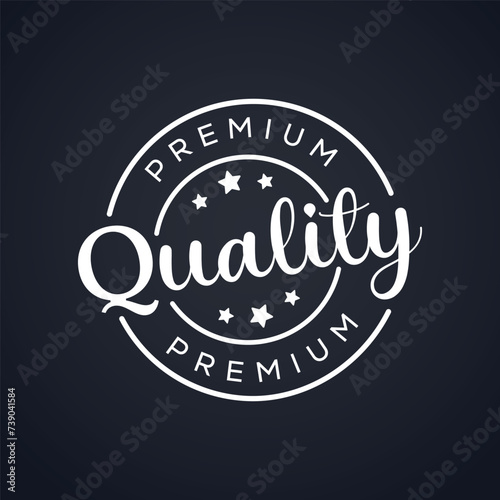 Premium quality stamp for the luxury elegant business badge