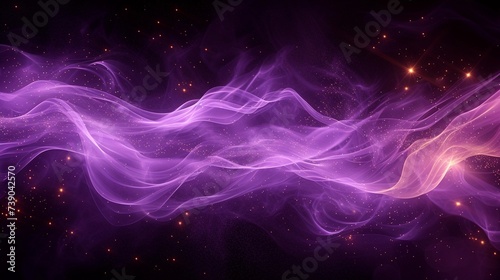 A Starlit Violet Vapor Stream Banner