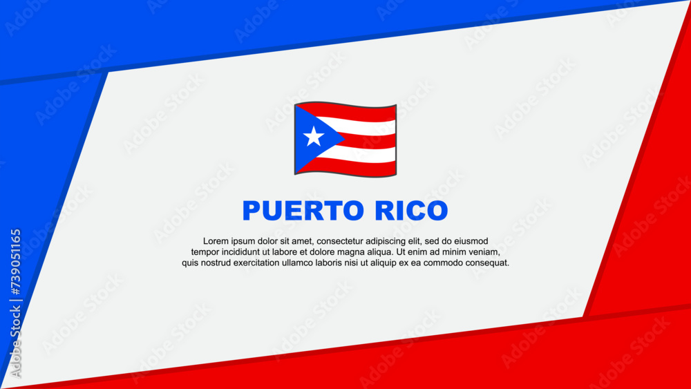 Puerto Rico Flag Abstract Background Design Template. Puerto Rico Independence Day Banner Cartoon Vector Illustration. Puerto Rico Banner Puerto Rico Flag Abstract Background Design Template. Puerto Rico Independence Day Banner Cartoon Vector Illustration. Puerto Rico Banner