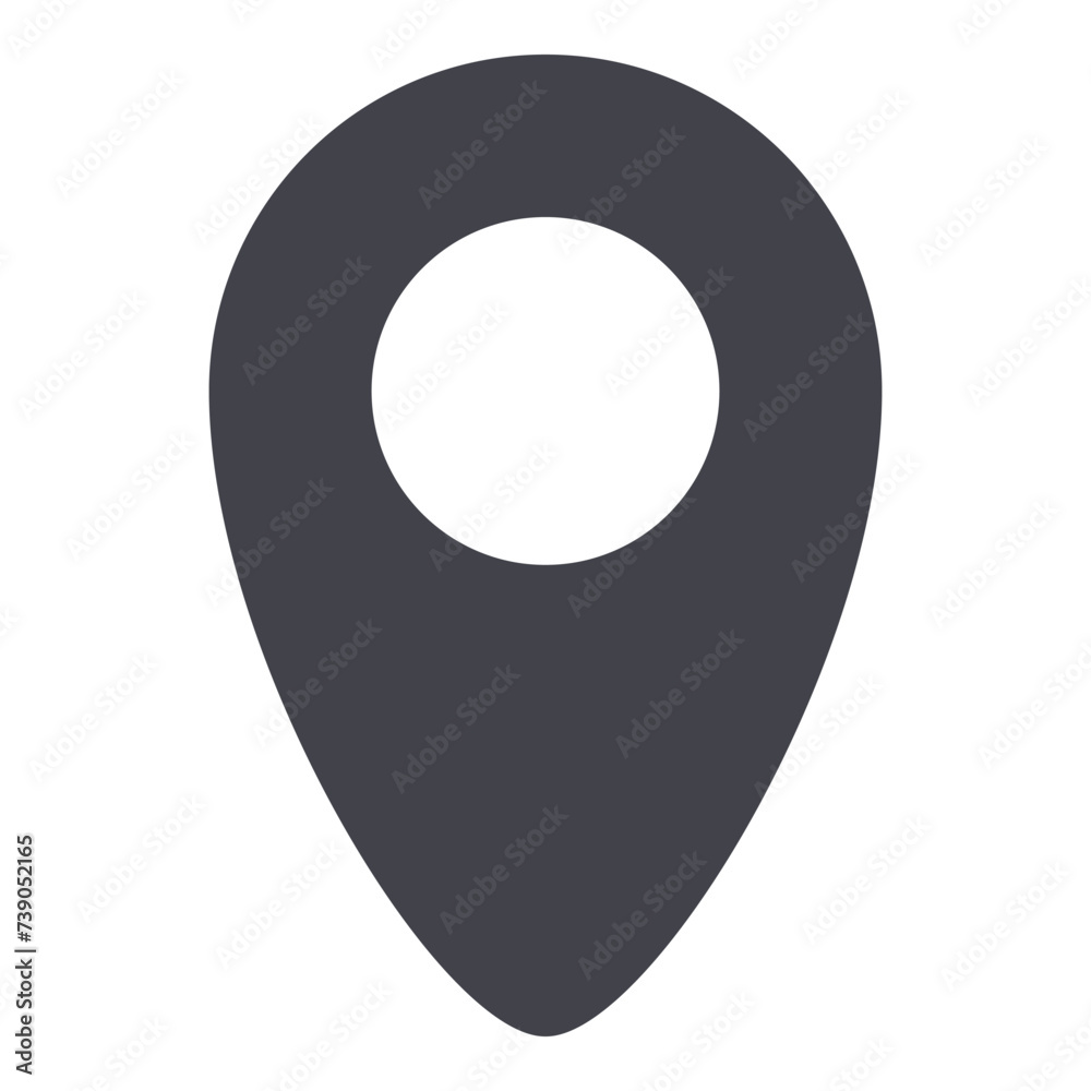 Map pin icon isolated on white background Map pin icon isolated on white background