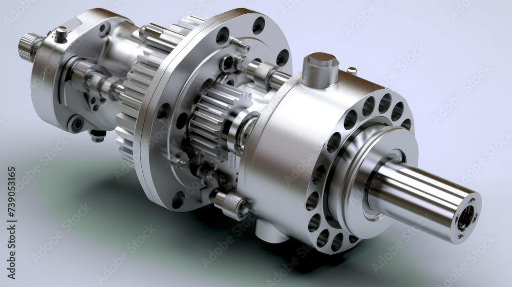 Steering Gear Box on a Clear Background,generative ai Steering Gear Box on a Clear Background,generative ai