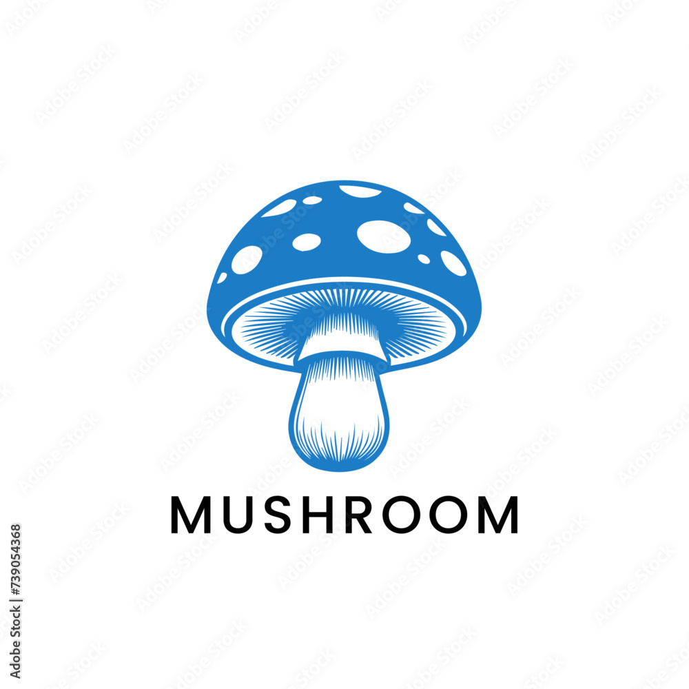 Mushroom logo icon design template