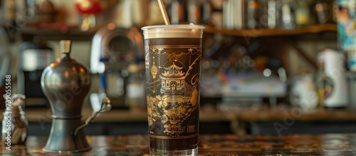 Aladdin Airplane, A Coffee Palekh Tumbler with a Twist of Airplanepunk Aesthetic.
