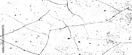 Vector crack concrete white wall or cement wall Transparent background, cracked surface background. 
