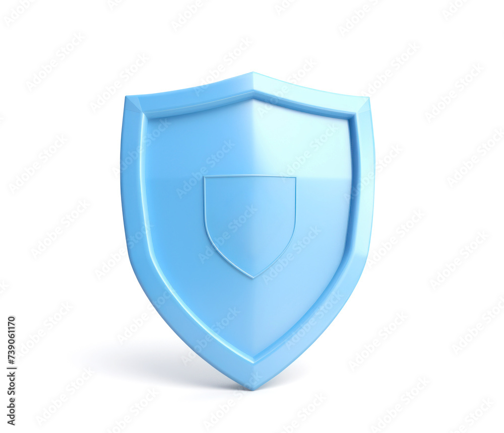 Shield Icon, safety Checkmark, Blue symbol security, Checkmark in style 3d, Approval Mark on Shield Symbol, Defense Security. Shield Icon, safety Checkmark, Blue symbol security, Checkmark in style 3d, Approval Mark on Shield Symbol, Defense Security.