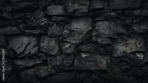 Dark stone wall with rich, intricate details.