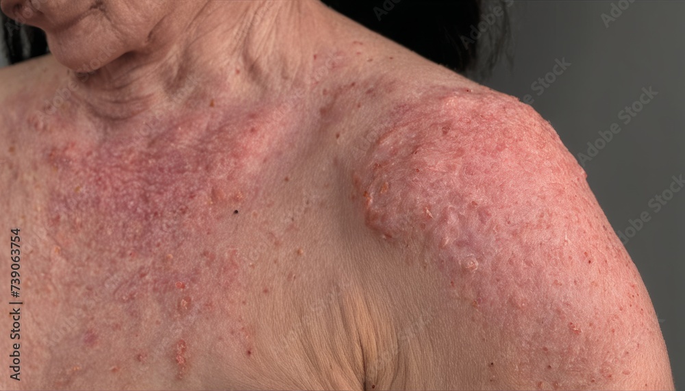  Close-up of skin with visible pores and texture