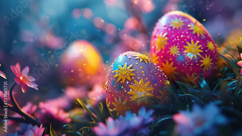 Immerse in the Easter spirit – a symphony of joy and renewal. Radiant blooms, joyful gatherings, and the warmth of shared moments. Let the essence of Easter brighten your heart and home with hope