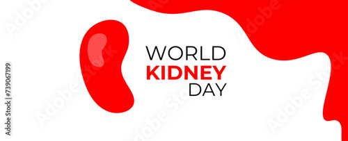world kidney day campaign, world kidney day awareness program, world kidney day logo. concept poster, banner, cover, brochure, flyer, background. The national kidney month. vector illustration.