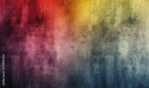 Abstract watercolor wallpaper grunge painting multicolored backdrop horizontal banner (orange, yellow, purple) 