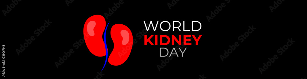 Illustration Of World Kidney Day Poster, cover Or Banner Background. Kidney care logo design. Urology vector design. World kidney day logotype. The national kidney month. vector illustration Illustration Of World Kidney Day Poster, cover Or Banner Background. Kidney care logo design. Urology vector design. World kidney day logotype. The national kidney month. vector illustration