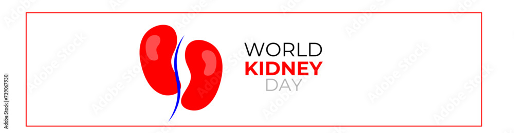 Illustration Of World Kidney Day Poster, cover Or Banner Background. Kidney care logo design. Urology vector design. World kidney day logotype. The national kidney month. vector illustration Illustration Of World Kidney Day Poster, cover Or Banner Background. Kidney care logo design. Urology vector design. World kidney day logotype. The national kidney month. vector illustration