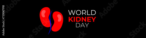 Illustration Of World Kidney Day Poster, cover Or Banner Background. Kidney care logo design. Urology vector design. World kidney day logotype. The national kidney month. vector illustration