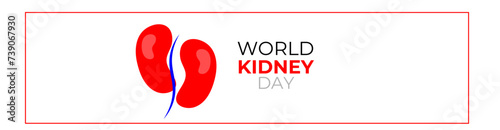 Illustration Of World Kidney Day Poster, cover Or Banner Background. Kidney care logo design. Urology vector design. World kidney day logotype. The national kidney month. vector illustration