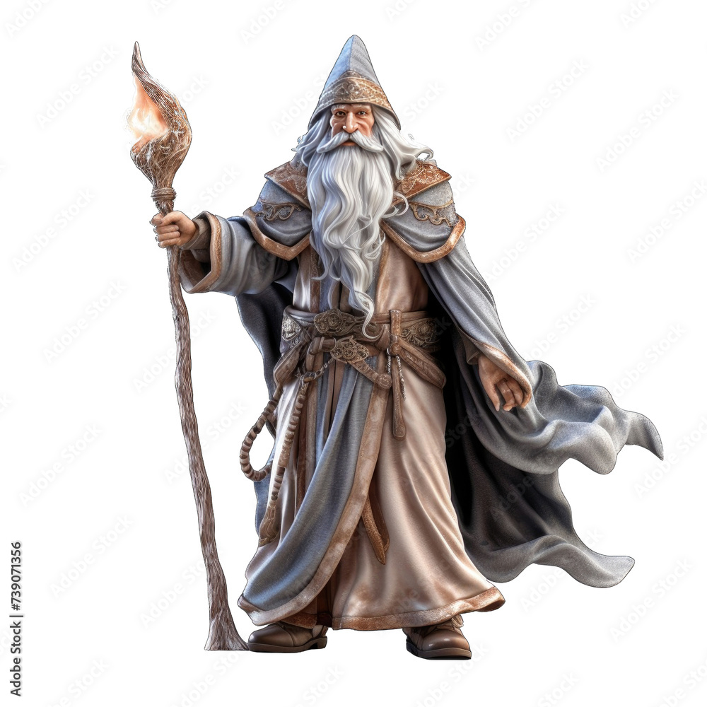 Obraz premium Divine render wizard png / transparent