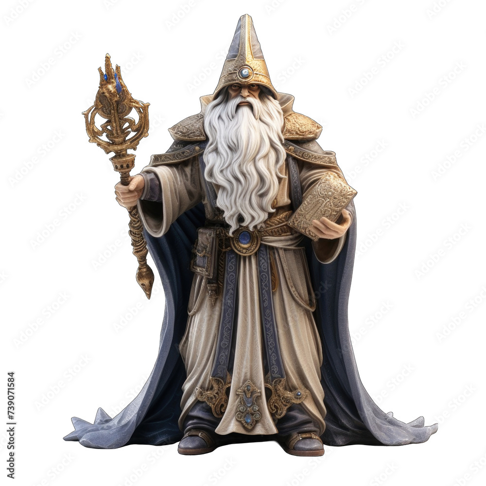 Obraz premium Divine render wizard png / transparent
