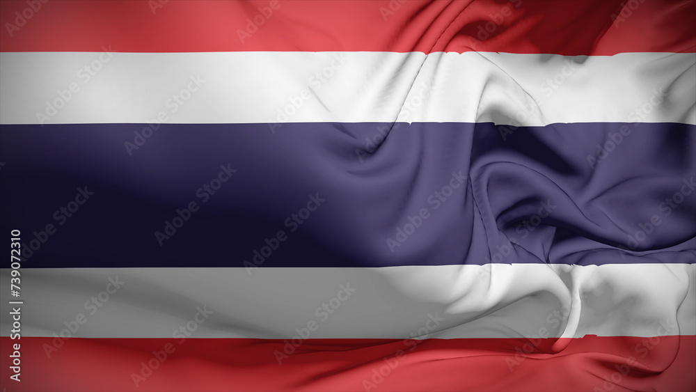 Close-up view of Thailand National flag. Close-up view of Thailand National flag.
