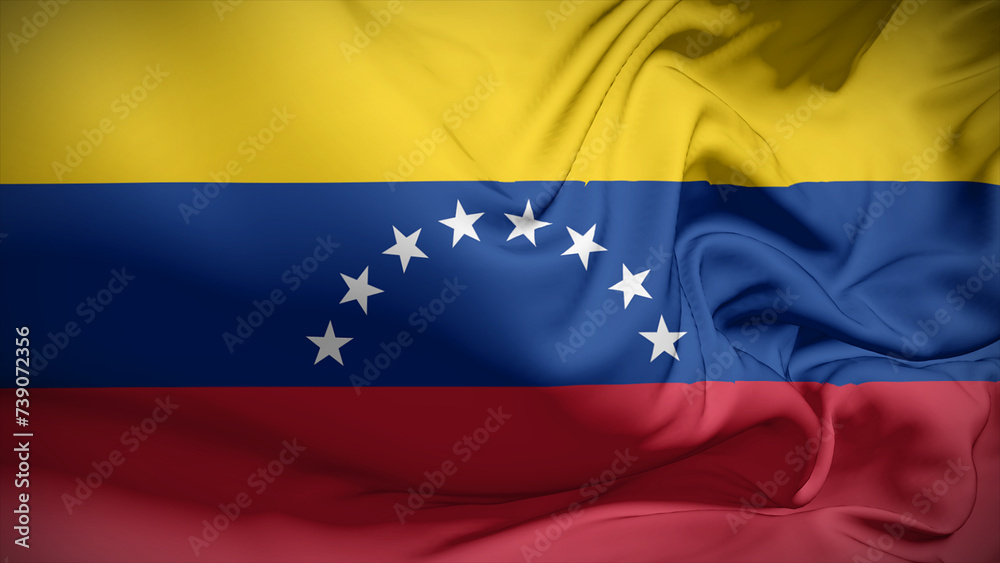 Close-up view of Venezuela National flag. Close-up view of Venezuela National flag.