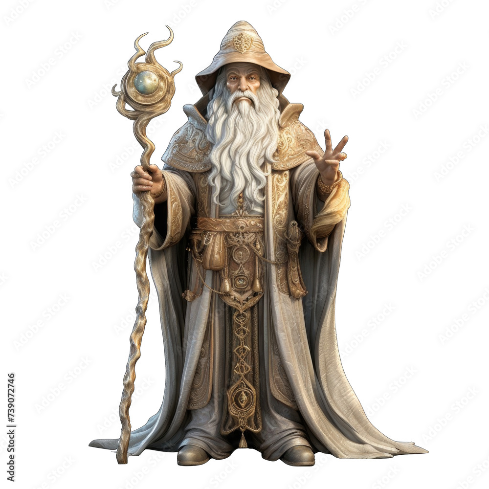 Obraz premium Divine render wizard png / transparent