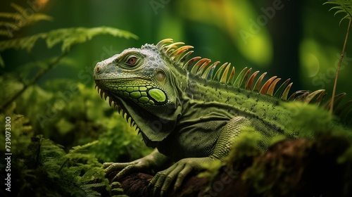 Image of iguana in its natural habitat.