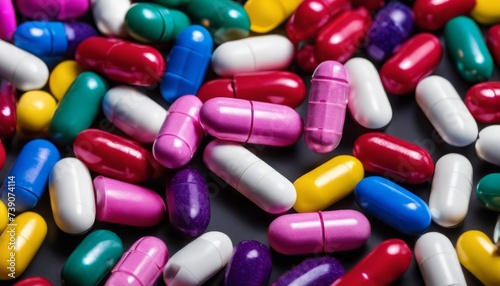  A colorful array of pills, capsules, and tablets