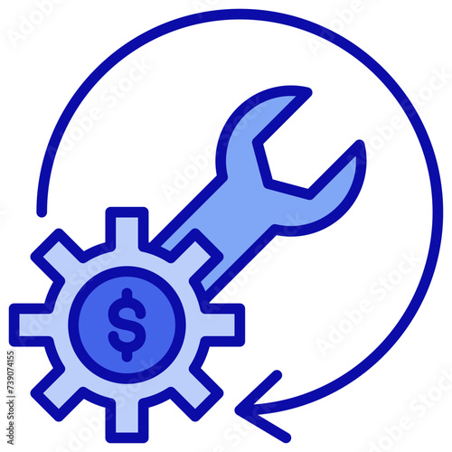 Restructure Blue Icon