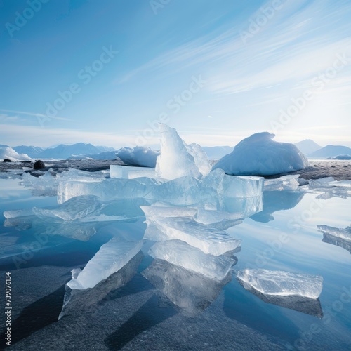 iceberg in jokulsarlon lagoon © Siniy