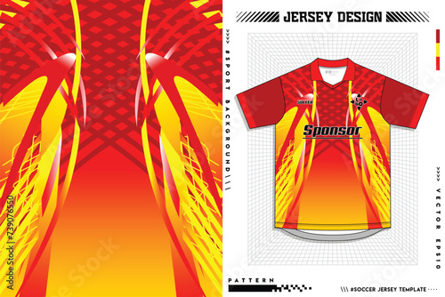 Vector futuristic abstract background pattern for sport jersey design