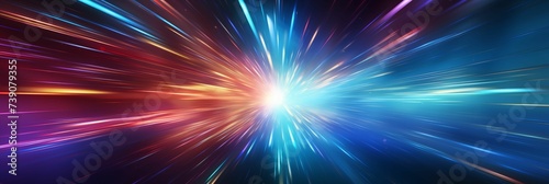 Speed light starburst background.